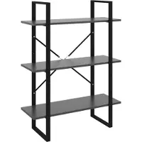 vidaXL Boekenkast 80x30x105 cm bewerkt hout grijs