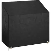 vidaXL Tuinbankhoes met 8 oogjes 130x70x70/88 cm polyetheen
