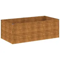 vidaXL Plantenbak verhoogd 196x100x69 cm cortenstaal
