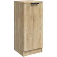vidaXL Dressoir 30x30x70 cm bewerkt hout sonoma eikenkleurig