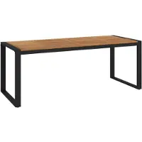 vidaXL Tuintafel met U-vormig onderstel, 200x90x75 cm, massief acaciahout