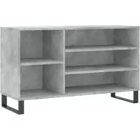vidaXL Schoenenkast 102x36x60 cm bewerkt hout betongrijs
