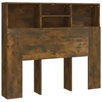vidaXL Hoofdbordkast 120x19x103,5 cm gerookt eikenkleurig