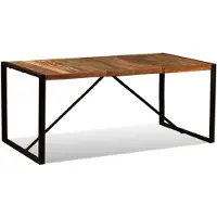 vidaXL Eettafel 180 cm massief gerecycled hout