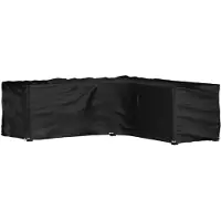 vidaXL Tuinmeubelhoezen met 16 oogjes L-vormig 285x285x90 cm