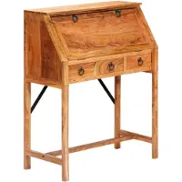 vidaXL Bureau, 90x40x107 cm, massief acaciahout