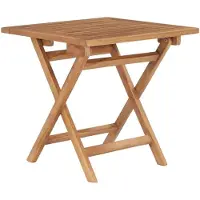 vidaXL Tuintafel inklapbaar 45x45x45 cm massief teakhout