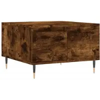 vidaXL Salontafel 55x55x36,5 cm bewerkt hout gerookt eikenkleurig