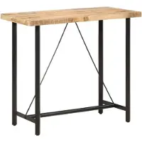 vidaXL Bartafel 120x58x107 cm ruw mangohout