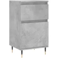 vidaXL Dressoir 40x35x70 cm bewerkt hout betongrijs