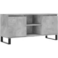 vidaXL Tv-meubel 104x35x50 cm bewerkt hout betongrijs