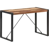vidaXL Eettafel 120x60x75 cm massief hout