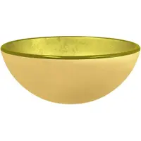 vidaXL Wasbak 30x12 cm gehard glas goudkleurig