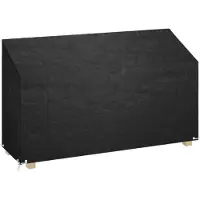 vidaXL Tuinbankhoes met 8 oogjes 210x70x70/88 cm polyetheen