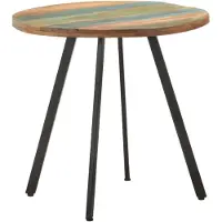 vidaXL Eettafel 80 cm massief gerecycled hout