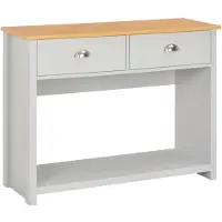 vidaXL Wandtafel 97x35x76 cm grijs