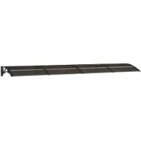 vidaXL Deurluifel 350x75 cm polycarbonaat zwart