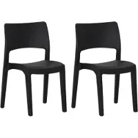 vidaXL Tuinstoelen 2 st polypropeen antraciet