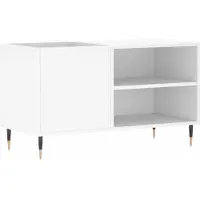 vidaXL Platenkast 85x38x48 cm bewerkt hout wit