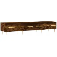 vidaXL Tv-meubel 150x36x30 cm bewerkt hout gerookt eikenkleurig