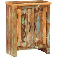 vidaXL Dressoir met 2 deuren 55x30x70 cm massief gerecycled hout