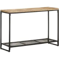 vidaXL Wandtafel 110x35x75 cm massief mangohout