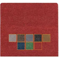 ANRO Deurmat Rood 120x80cm – Schoonloopmat Antislip Wasbaar Voordeur Hal Binnen & Buiten Op Maat