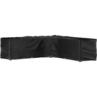 vidaXL Tuinmeubelhoezen met 20 oogjes L-vormig 300x300x90 cm