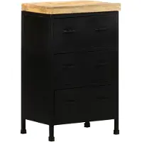 vidaXL Dressoir 47x35x76 cm ruw mangohout