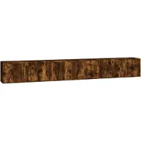 vidaXL Tv-wandmeubels 3 st 100x34,5x40 cm gerookt eikenkleurig