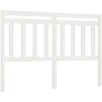 vidaXL Hoofdbord 146x4x100 cm massief grenenhout wit