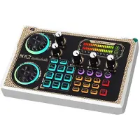 TAUOH NX7 Geluidskaart Audiomixer Professionele Studioapparatuur voor PC Smartphone Vlog Opnames Live