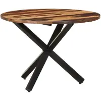 vidaXL Eettafel 100x100x75 cm acaciahout met honingkleurige afwerking