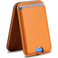 Mobigear Wallet Stand Pasjeshouder - 3 Pasjes - MagSafe Compatible - Bruin