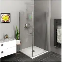 Polysan Zoom Rechthoekige douchecabine 100x90cm, links/rechts-uitvoering