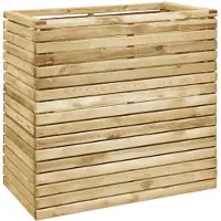 vidaXL Plantenbak verhoogd 100x50x100 cm geïmpregneerd grenenhout