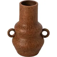 J-Line Vaas - keramiek - cognac - small