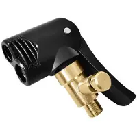 Aihontai 2-in-1 bandenventielpomp mondstuk klem ontluchter auto motorfiets fiets luchtnippel opblaaspomp adapter connector ~8581