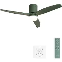 Create - Stille 40W plafondventilator met technische ABS bladen in verschillende maten - S - Met licht - Controller voor wandmontage - WIND CALM