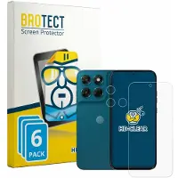 BROTECT - Screenprotector voor Motorola Moto G77 (Voor+Camera) - Folie Beschermfolie transparant 6 Stuks