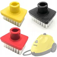 Rosfix Handborstel Set Vervanging - Wit Nylonhaar - Bagnetmontage 3 Kleuren - Geschikt voor Kärcher