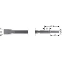 Rotec 6-kant Plattebeitel 25x460mm 6-kant ø21,0 / ø19x66 - 2154012