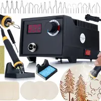 Rosfix Pirografeerstation RBB60W - 60W Temperatuurregelaar - Display, 20 Opzetstukken, 220–240V