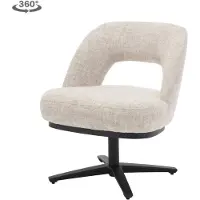 Tower Living Eetkamerstoel Caldes Lounge - Off White Stof - 66x70x84cm