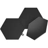 Nanoleaf Shapes Black Hexagons | 3 stuks | Uitbreidingsset