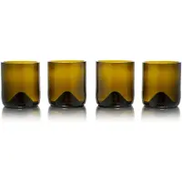 Rebottled Short Tumbler 4-pack glazen set - Green
