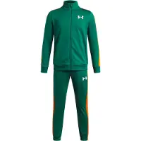 Under Armour Rival Knit Trainingspak Full-Zip Kids Donkergroen Zwart