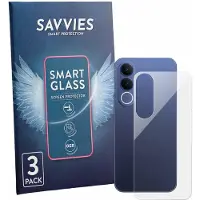 Savvies 3 Stuks Screenprotector - geschikt voor Vivo V70 FE (Achterkant) - beschermfolie glas transparant