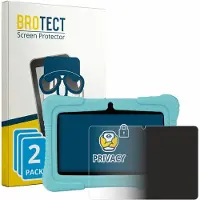 BROTECT - privacy screenprotector voor SaveFamily Kids Tablet 7" - Folie Beschermfolie Blauwlichtfilter 2 Stuks