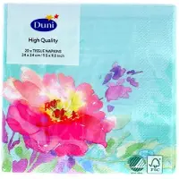 Duni Flowy Floral Servetten - 24x24 cm